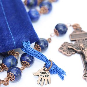 Rosary Beads: Lapis Lazuli and Copper