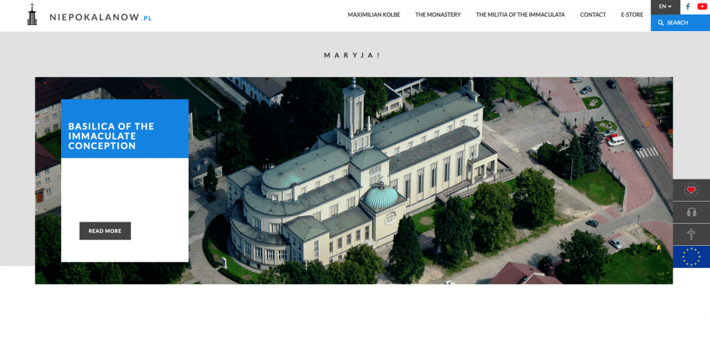 Basilica of the Immaculate Conception in Niepokalanow, Poland, the community founded by Saint Maximilian Kolbe.